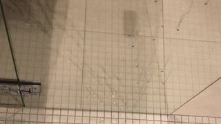 Shower screen gets cum-blasted!