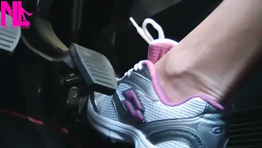 Schnelles Fahren in Lotto-Turnschuhen