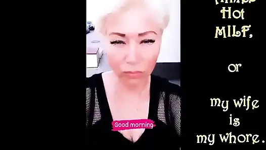 Просто один из рабочих дней моей жены, как зрелой шлюхи перед вебкамерой 2