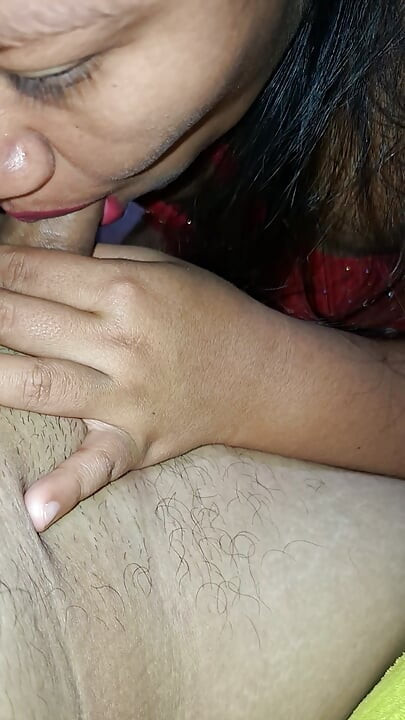 A rich oral before going to bed ends in a fascinating fuck