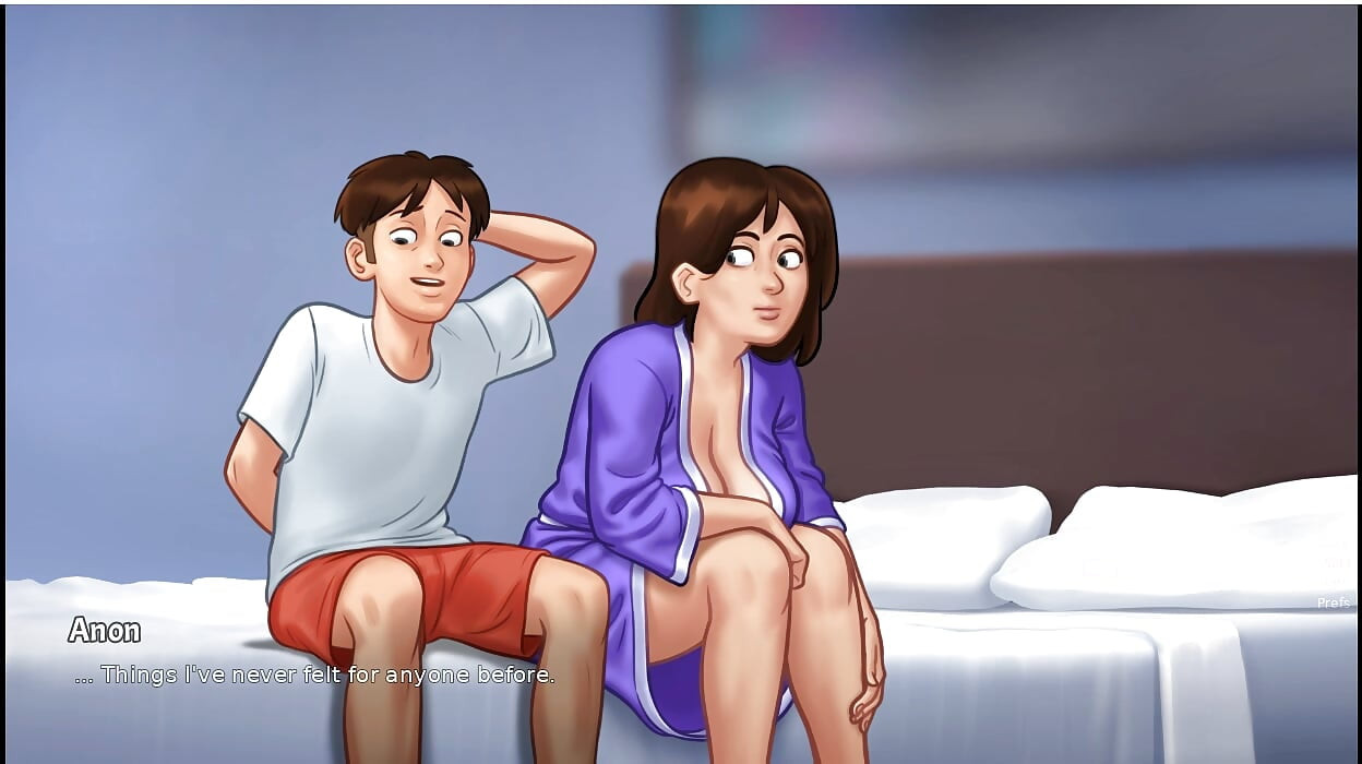 Summertime Saga - gameplay - rollenspel - Debbie scène - haar borsten zoenen en blootstellen