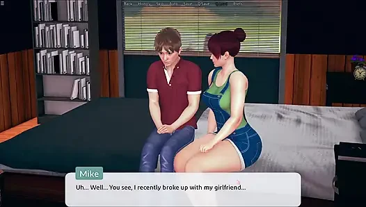 Japanese Stepmom Helping Her Stepson Relief From Breakup With His Girlfriend