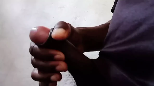 Indian Black man Try Hard Masterbation