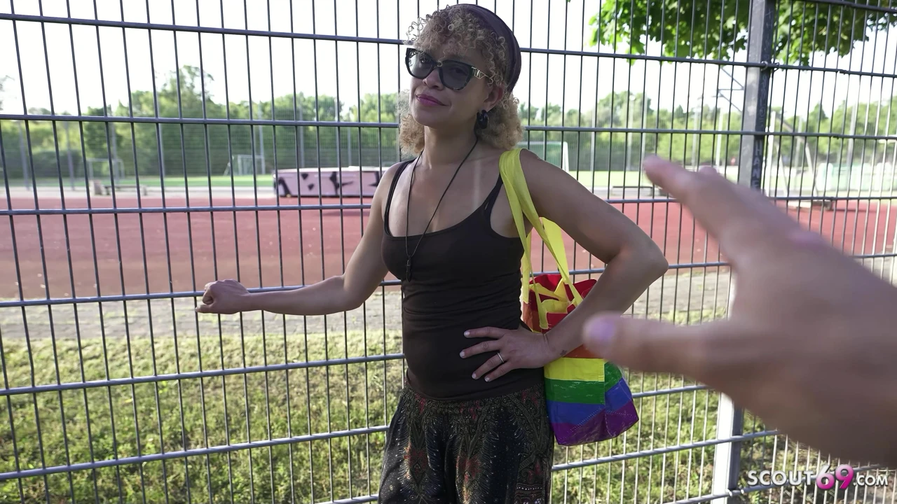 GERMAN SCOUT - Slim German Latina Mature Jessie Lie Pick Up for First Casting Fuck