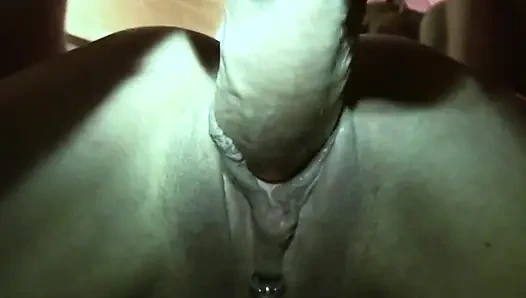 Mature Brunette Stretched Wide in Sloppy Gangbang Orgy