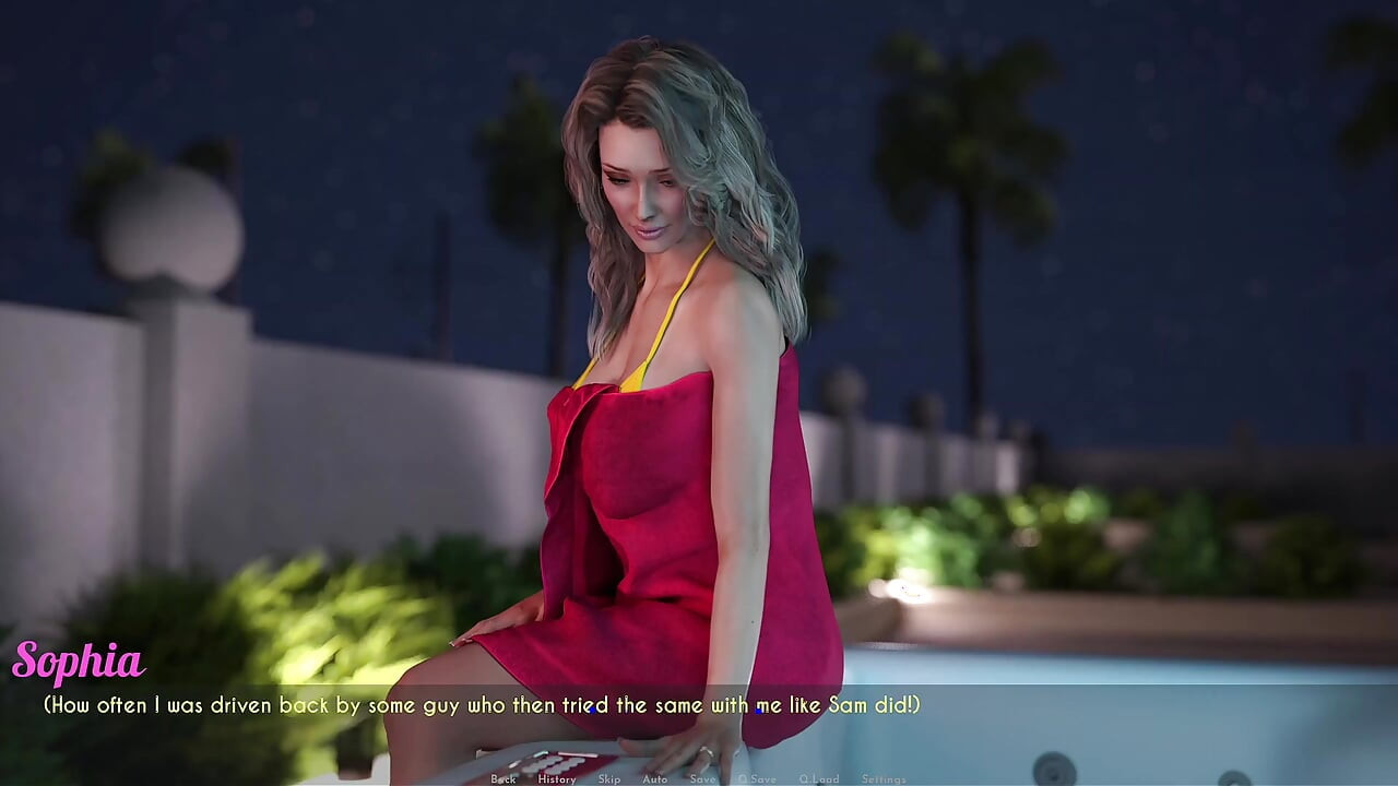 Awam Sophia Real Fuck - How Far Will Sophia Go with Sam? Part 1: From the Party to the Backyard Jacuzzi