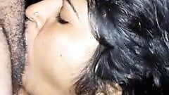 Wow, what a blowjob, desi Indian aunty