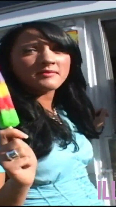 Babe with small tits loves ice cream before sex | Clip 1
