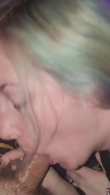 Thrilling moment from "Amateur MILF homemade blowjob and creampie fuck. Part 1 of 3"