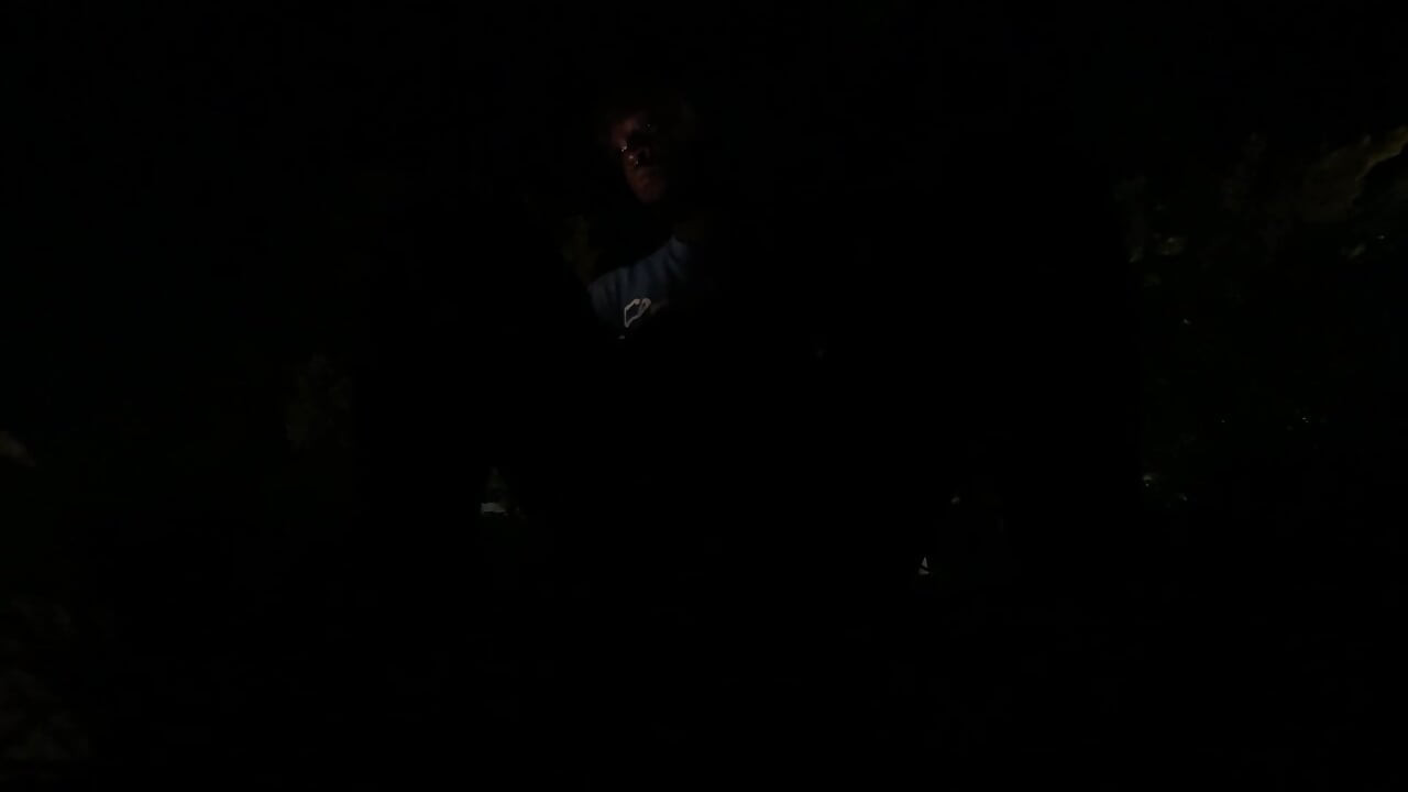 Outside In The Dark Gooning Till I Nut On The Sidewalk While Cars Passing By