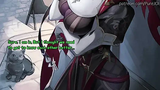 Rosaria from Genshin Impact makes your cock suffer (Edging JOI)