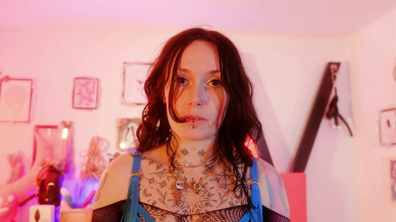 Chastity Cuckold Training POV: Locked Sub Watches Goddex Orgasm, Learns to Suck Cock & Take Strap on, Encouraged Bi