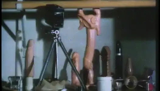 Guy sticks a candle stick in hot blondes pussy