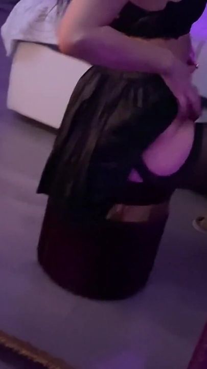 Nymphomaniac in a Short Skirt Sucks Cock and Fucks