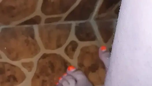 Late night balcony fuck session