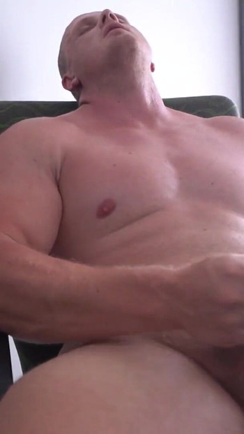 Spectacular moment from "Straight Muscle Stud Flexing and Jerking Hard Cock"