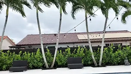 Busty MILF Julianna was looking for someone else but quickly finds my big dick and eats my ass!