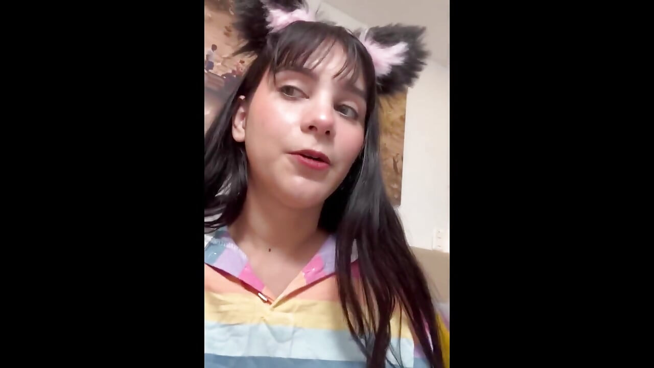 My stepbrother discovers me in the middle of live stream and ends up fucking me - Danner Mendez ft Min Galilea