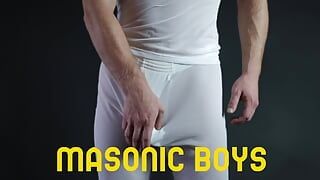 MasonicBoys Sweet Cole Blue barebacked by suited silver muscle DILF