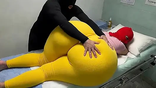 Big Ass Mother in Law Begs for a Massage and Gets So Wet
