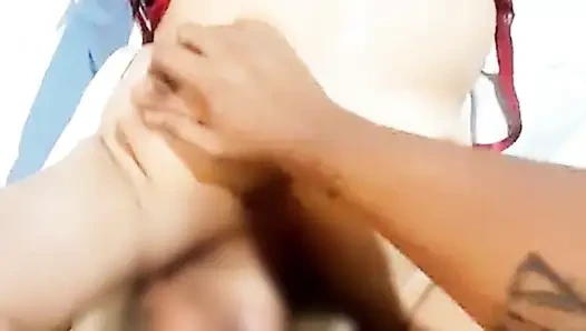 Busty granny deepthroat ends up fucking doggy