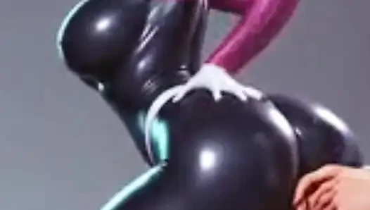 Super-powered backshots compilation pt 1. AI generated