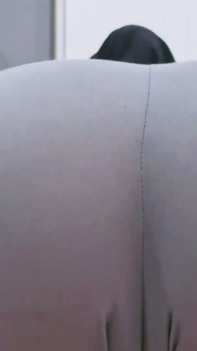 POV: A Sexy Hijabi Girl Stretching In Yoga Pants Showing Off Big Ass And Cute Pussy | Clip 1