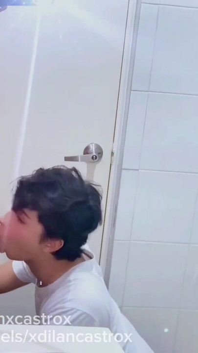 Emotional moment from "Cruising straight footballer fucks bareback young gay man takes off his condom in bathroom and cums"