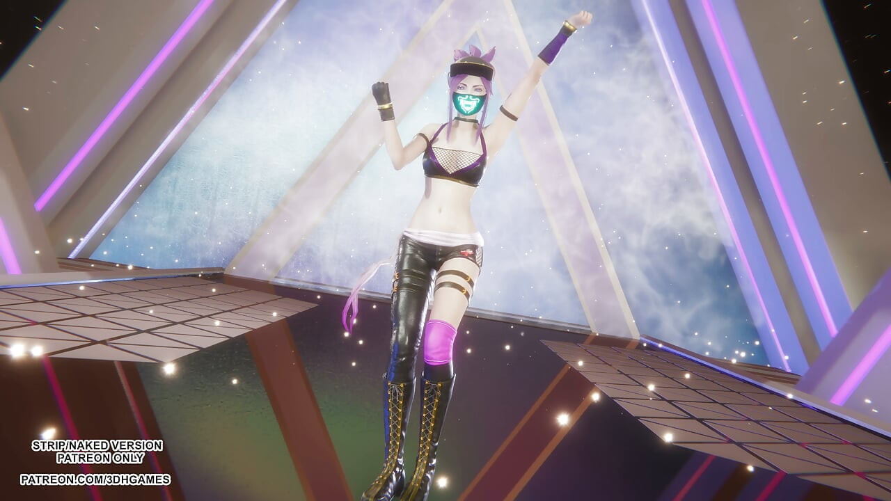 MMD - BlackPink - JUMP - Akali Sexy Kpop Dance League of Legends Hentai Uncensored 4K 60FPS
