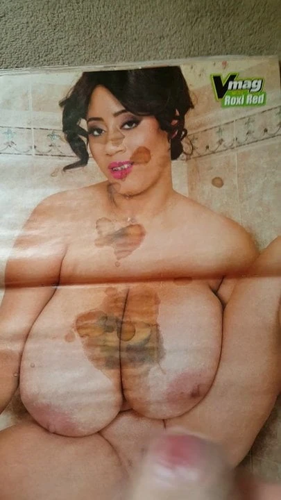 Wanking again over shared porn mag huge titties