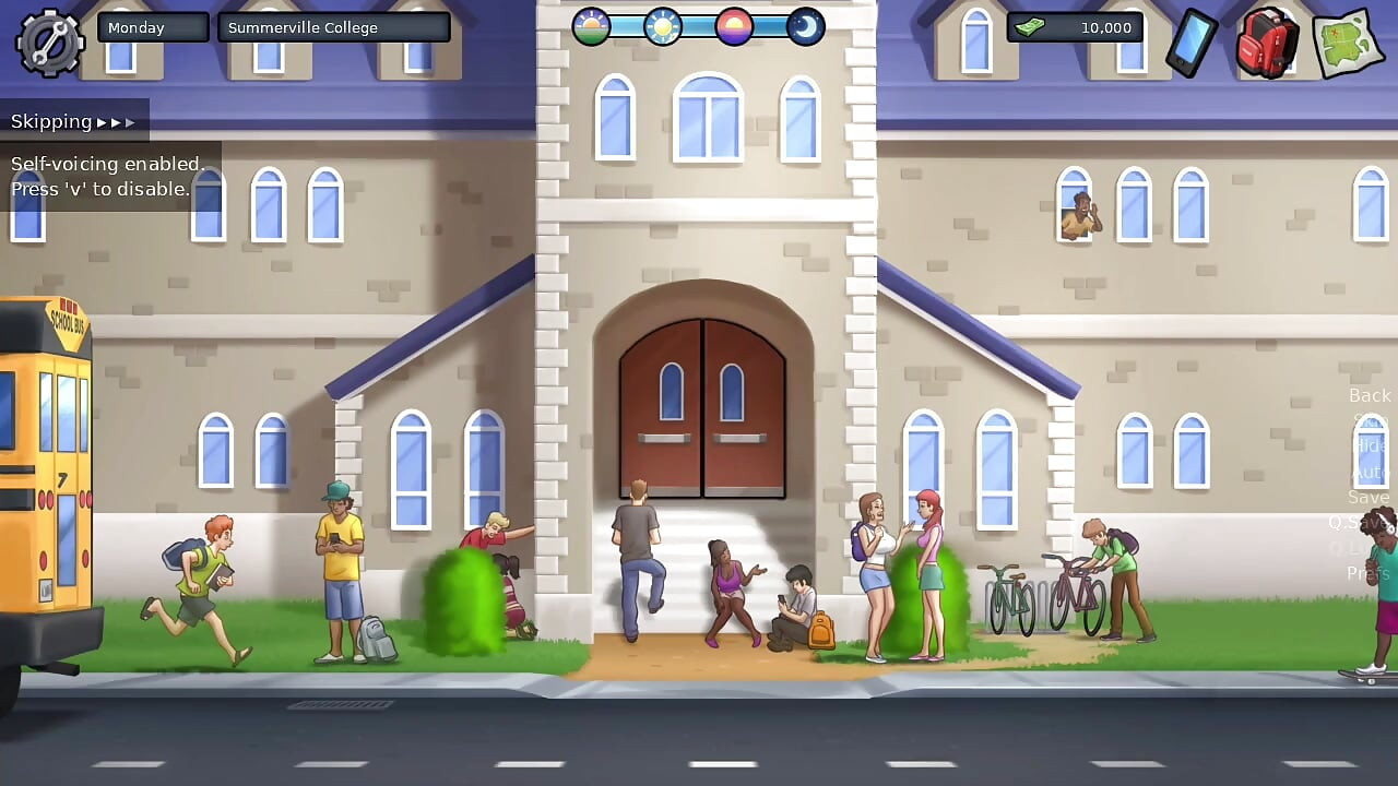 Summertime saga 1st day at college