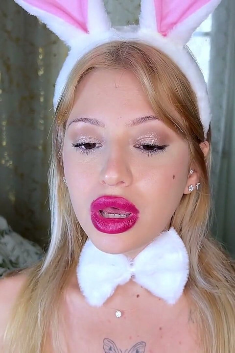 Slow Motion Lip Trembling Red Lipstick Raspberries