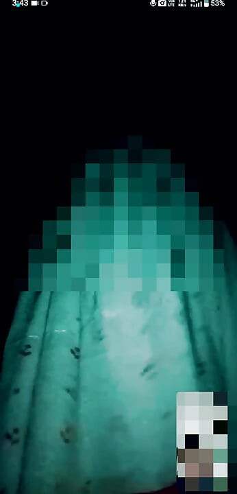 I saw it by video calling.