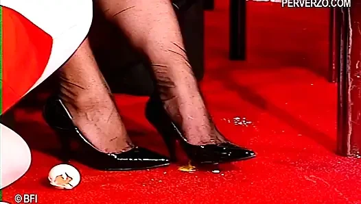 Two friends covering themselves with eggs