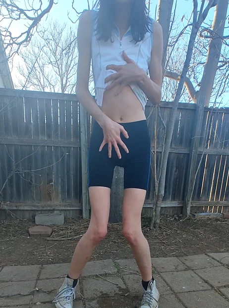 PissyTgirl Pisses after Practice
