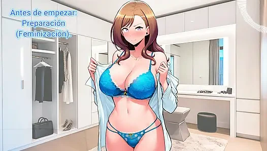 Spanish audio rol JOI. They feminize you in a public bathroom. Obey!