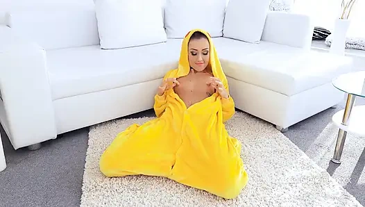 Cute Dimpled Darling Empera Is Fond of Cosplaying Different Characters and She Chose Pikachu This Time