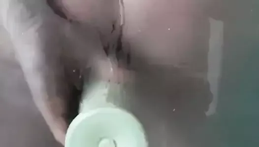 masturbation in the shower with dildo
