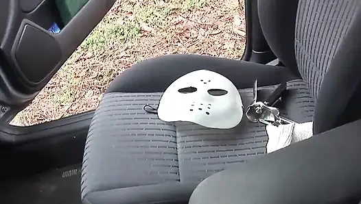 Fucking sucking anal penetrated in the car...cum on pussy