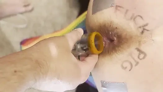 Накормили спермой из ее задницы в кримпае
