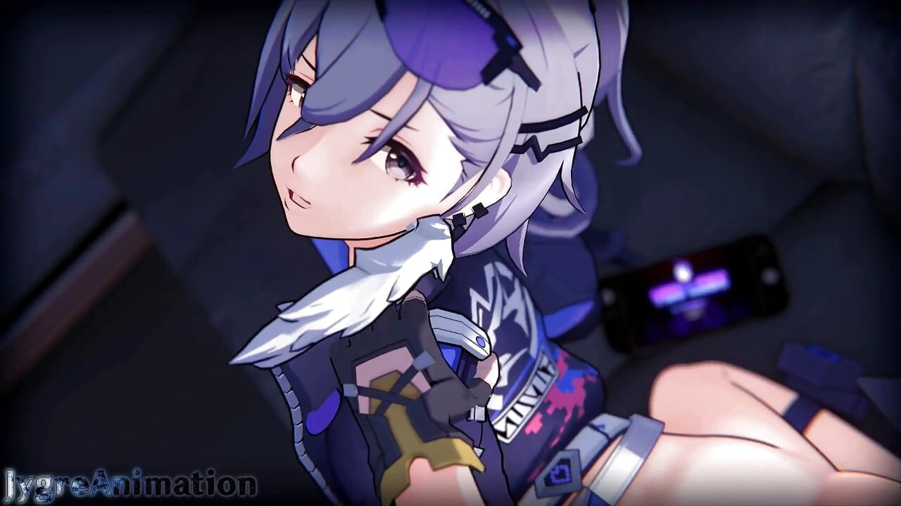 Silverwolf HSR: Horny gamer girl keeps loosing