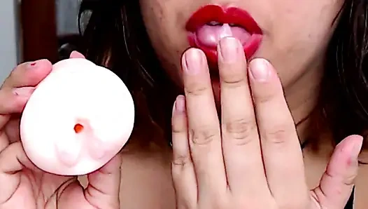 Schritt für Schritt, wie ich eine Vagina lecke und masturbiere,