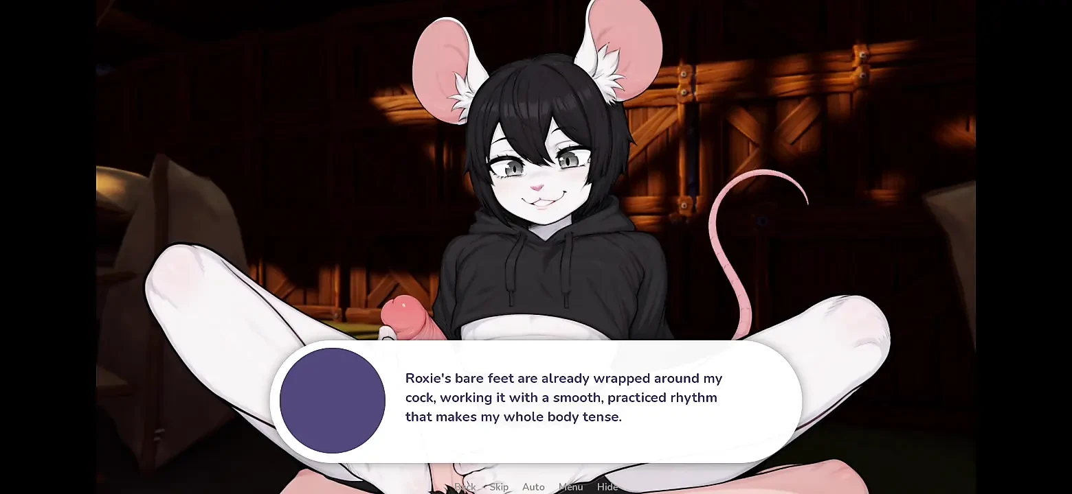 Mouse Girl Give the best Foot Job