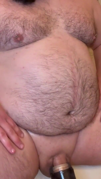 Chubbyfreak37 chubby hairy guy masturbates with sex toy in bathtub – intense orgasm – on Stripchat | Clip 2