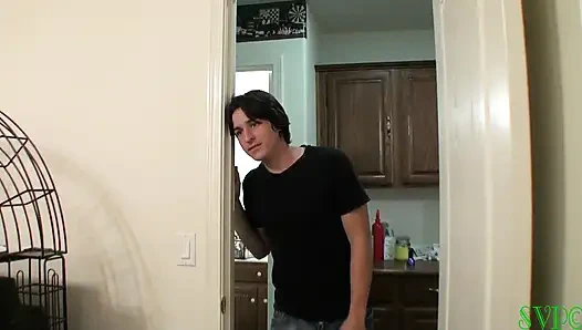 Tiny BBW Tattooed Smoking Whore Stepmom Tells Stepson About Her Younger Days