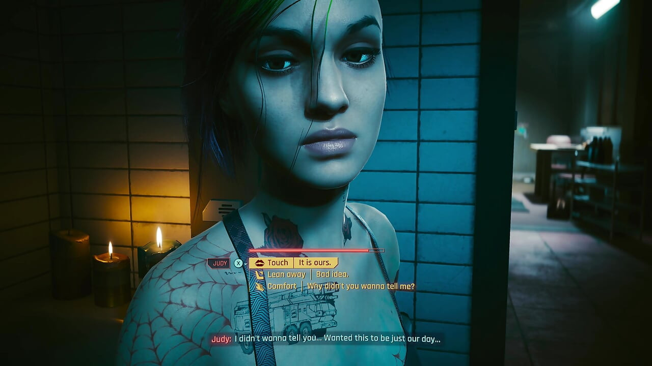 Cyberpunk 2077 סצנת סקס של ג'ודי (לא מצונזר)