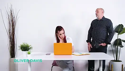 Nuru Massage - Sexy Redhead Masseuse April Snow Has Has to Gives a Nuru to Her Horny Roomate