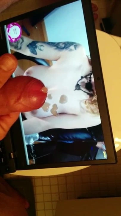 CUM watching webcam model with perfect tits