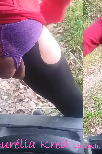 Veliki dildo u guzici na šumskoj stazi. Priroda mi donosi ogroman analni drhtavi orgazam