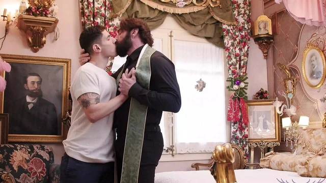 Staghomme Hung sexy priest Scott Carter screws young twink bareback